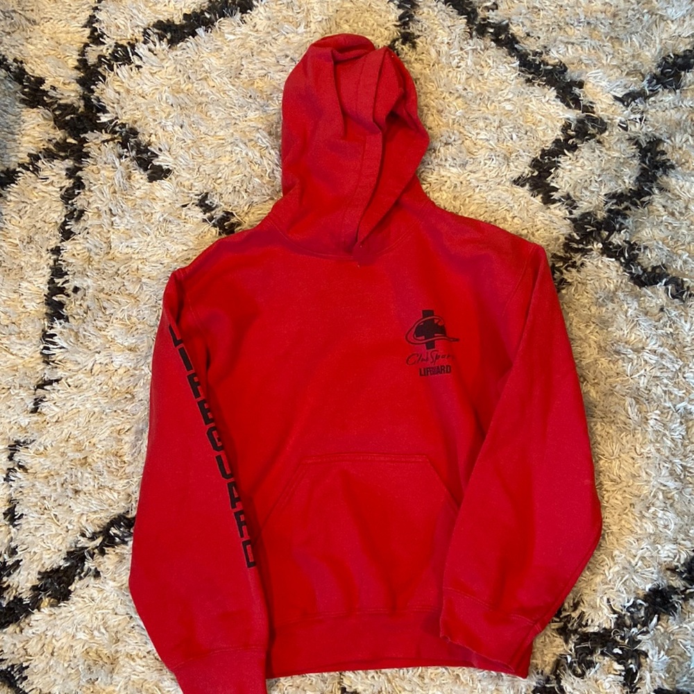 Red lifegaurd hoodie